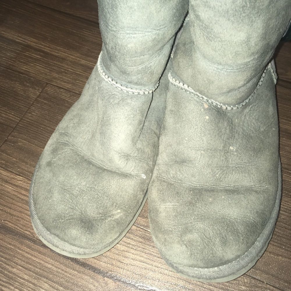 Uggs Gray Shearling Lined Buttoned Tall Winter Bo… - image 2